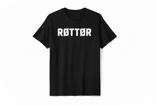 ROTTOR T_SHIRT BLACK MAN ROTTOR SHOP